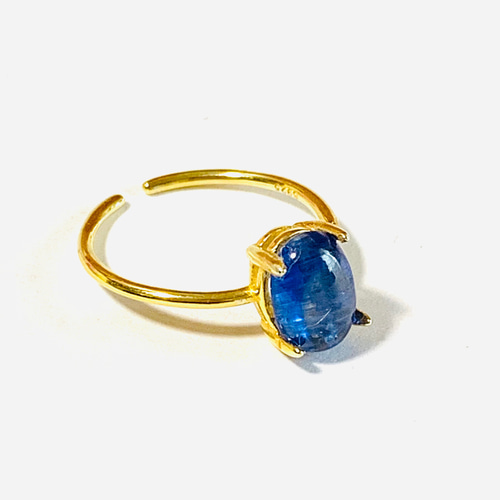 RE ARRIVAL/再入荷 カイヤナイトリング 宝石質ネパール産カイヤナイトAAA- オーバル アクセサリー