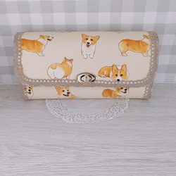 新入荷♡コーギー 長財布 1枚目の画像