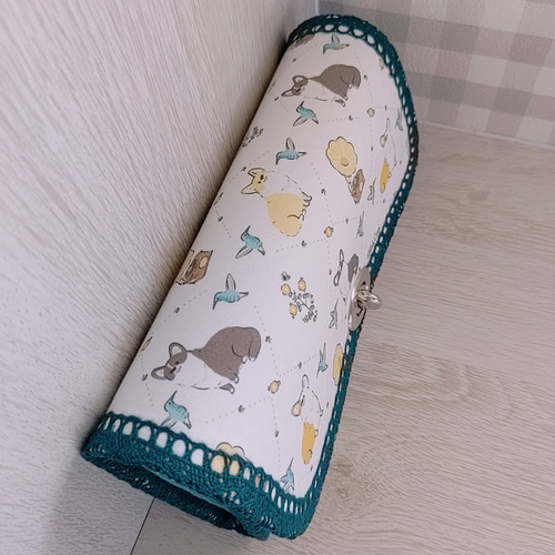 レザークラフト長財布　コーギー レザークラフト長財布 コーギー