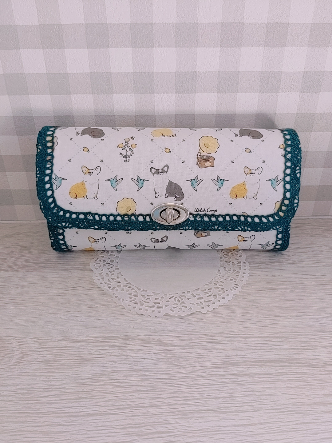 新入荷♡コーギー 長財布(アーガイル) 長財布 cocotte-coco 通販