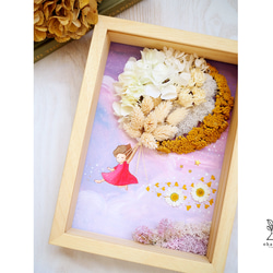 《special day gift》wartercolored & colorful moonflowers frame 第2張的照片