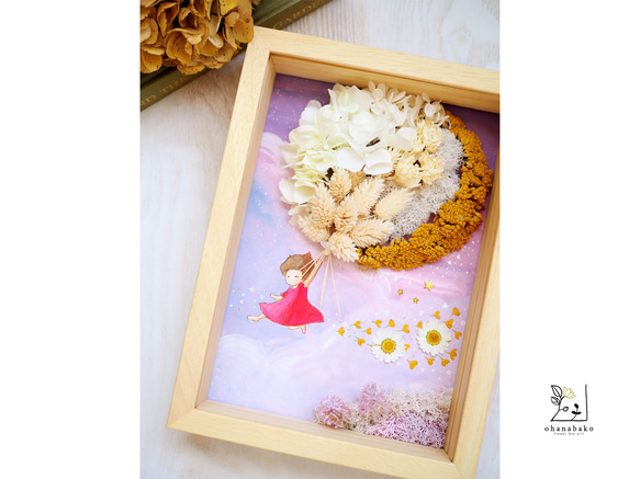 《special day gift》wartercolored & colorful moonflowers frame 第2張的照片