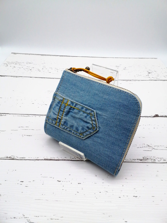 デニムリメイク ミニ財布