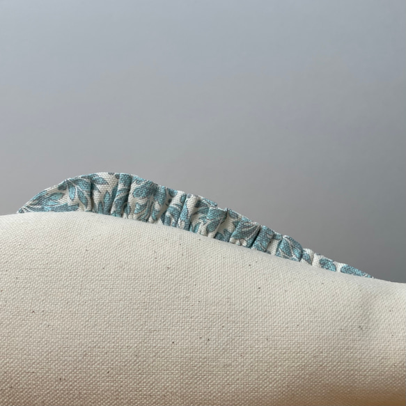 洗えるけりぐるみ(サックスブルーアラベスク柄)  猫のおもちゃ　魚型キッカー　けりけり　丈夫な帆布製　CA33 3枚目の画像