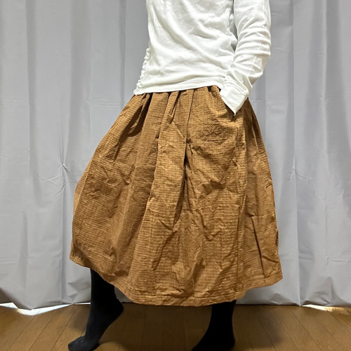 着物リメイク*バルーンスカート ロングスカート(マキシ丈 着物リメイク*バルーンスカート ロングスカート(マキシ丈