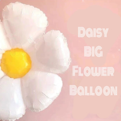 大きな お花 バルーン ホワイト デイジー BIG 風船 誕生日 バースデーデコレーション 花  フラワー 5枚目の画像
