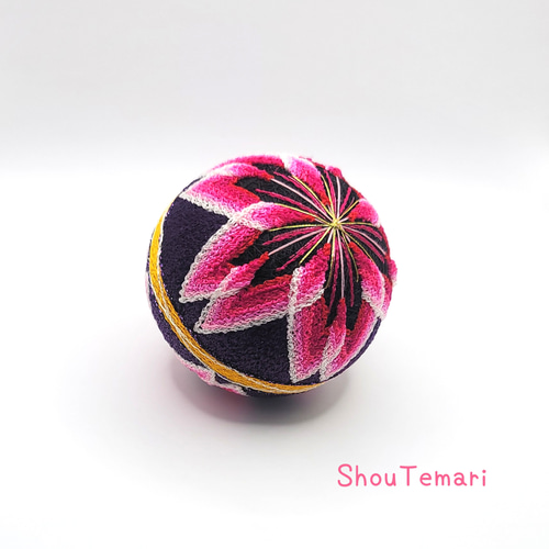 No.300…手毬~柳川まり~［桜］∼二つ花∼縁起物 その他置物 ShouTemari