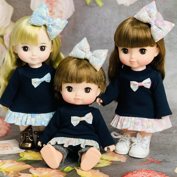 ドール服 リバティ ファブリック 26センチドール その他人形 mari 通販  