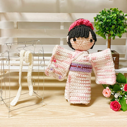 あみぐるみ 女の子 着せ替え人形 着物 プレゼント あみぐるみ