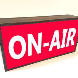 オンエア ON-AIR ラジオ スタジオ 生放送 生配信 ライブ ミニチュア サイン 看板 置物 雑貨 ライトBOX 3枚目の画像