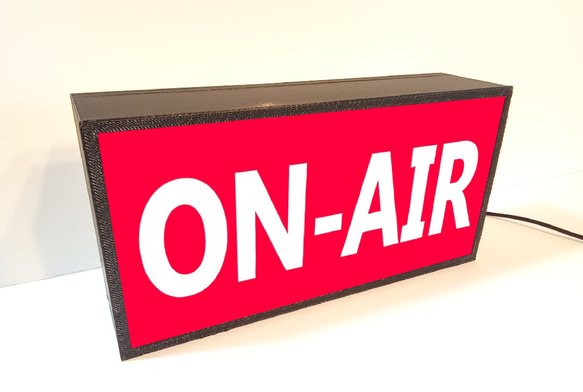 オンエア ON-AIR ラジオ スタジオ 生放送 生配信 ライブ ミニチュア サイン 看板 置物 雑貨 ライトBOX 3枚目の画像