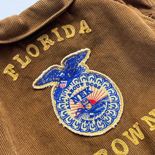 犬服 コーデュロイジャケット ブラウン ペット服・アクセサリー ネック