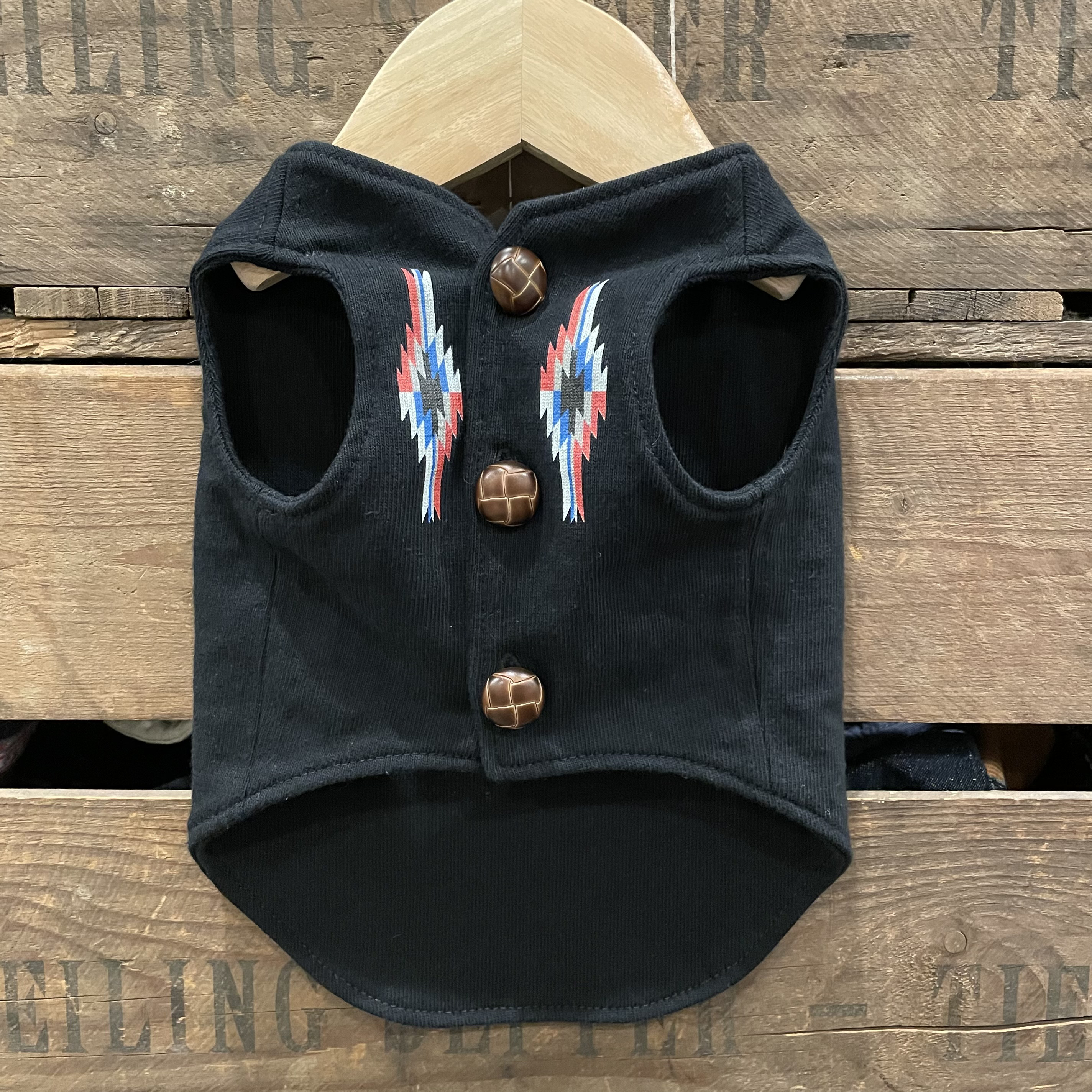 犬服　オルテガベスト　クロ