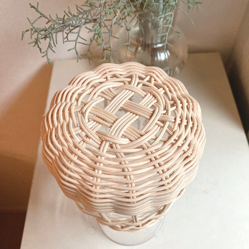ラタンのフラワーベース（typeB）ナチュラル色 一輪挿し・花瓶・花器
