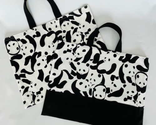 レッスンバッグ パンダ＊ぱんだ＊panda レッスンバッグ おはりこさん