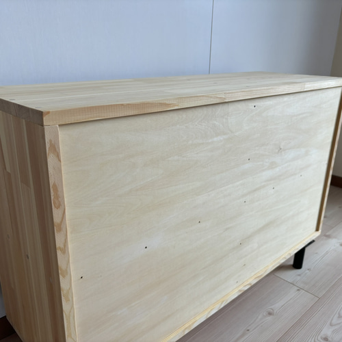 サイズオーダー可】木のぬくもり感じる飾り棚/レトロモダン 本棚・絵