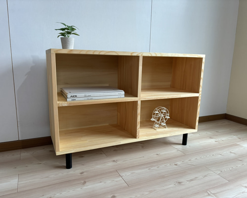 アンティーク  棚 飾り棚 ぬくもりを感じるハンドメイド サイズオーダー可】木のぬくもり感じる飾り棚/レトロモダン 本棚