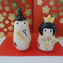 値下げ価格！雛人形 ♡ 陶芸家おひな様 陶器 ゴールド 値下げ価格！雛人形 ♡ 陶芸家おひな様 陶器 ゴールド