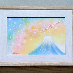 A4】パステルアート 木漏れ日と希望の木 パステル画原画 絵画 T's Arts