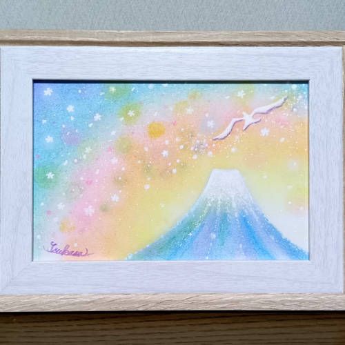 抽象的な花と地球のパステル画 A4サイズ 抽象的な花と地球のパステル画 A4サイズ 抽象的な花と地球のパステル画