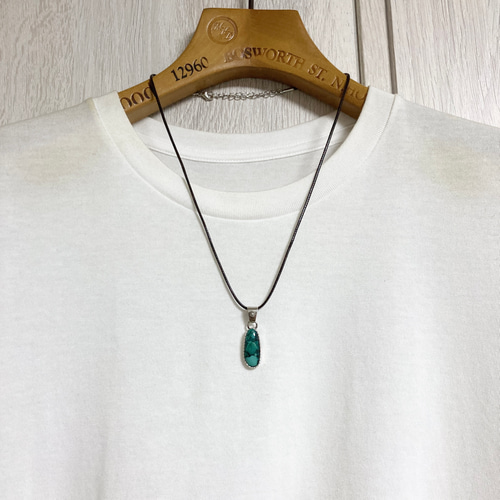 アメリカ産 ナチュラル ターコイズ トルコ石 シルバー ネックレス