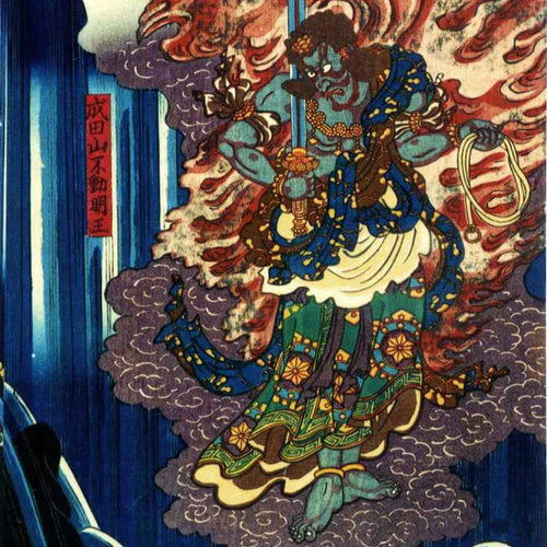 浮世絵 ２枚組 作者不明 月岡芳年「清玄堕落之図」明治22年（1889）【浮世絵】 | 浮世絵