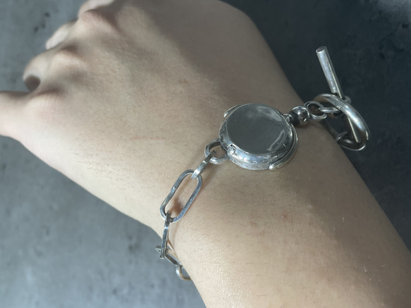 silver950 horse stirrup bracelet 11枚目の画像