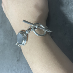 silver950 horse stirrup bracelet 10枚目の画像