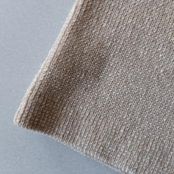 [進貨] 亞麻羊毛針織保暖褲米色 第4張的照片