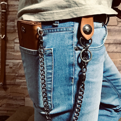 ベルトループキーホルダー BELTLOOP KEYHOLDER コンチョ付き