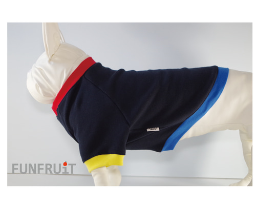 フレブル 用】【裏毛 綿100％】ネイビー裏毛ラグラントレーナー