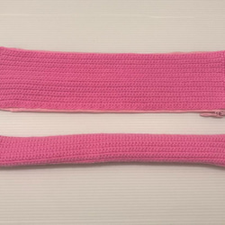 ピンク色/バッグハンドルカバー/編み物/手編み/ハンドメイド/LVバッグハンドルカバー26cm 2枚目の画像