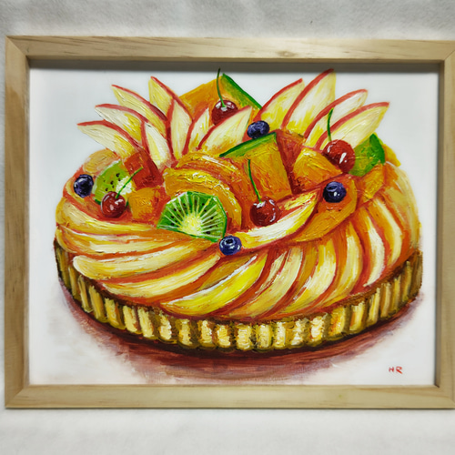 油絵 絵画 【フルーツタルト】 油絵 絵画 【フルーツタルト】 絵画 HR 通販 15213758｜Creema