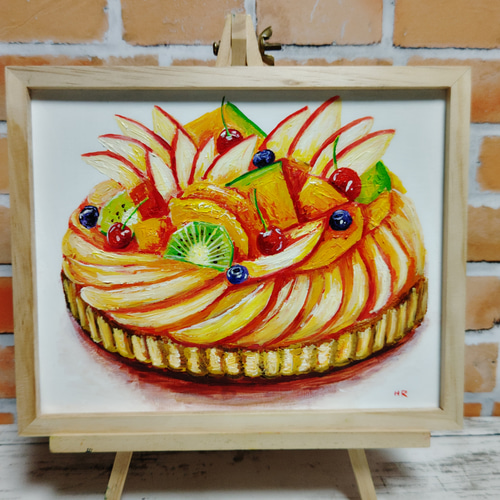 油絵 絵画 【フルーツタルト】 油絵 絵画 【フルーツタルト】 絵画 HR 通販 15213758｜Creema(クリーマ)