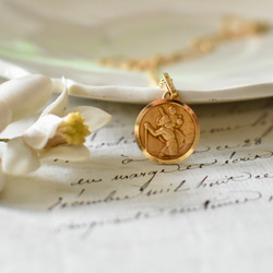 30s ORIA フランス・アンティークメダイ（St. Christoph) ネックレス