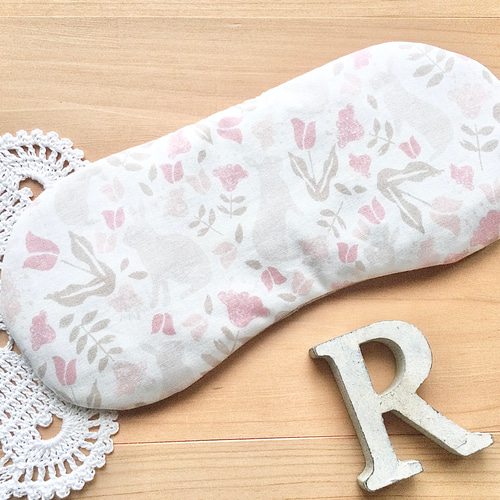 うさぎフランスラベンダー香る♪小豆カイロ（小豆アイピロー