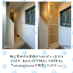 キッチンの侵入防止にも最適！　ネコちゃん脱走防止ドア　※片開タイプ 10枚目の画像