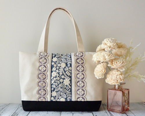 楽天市場】インド刺繍 リボン A4 トートBAG トートバッグ
