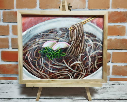 油絵 絵画 【年越し蕎麦】 842363fbfd76a220dcc9fedc6eca20
