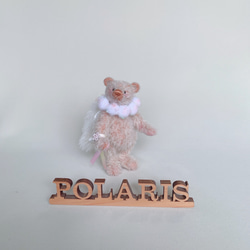 手のひらサイズのテディベア（ポンポンマフラー） ぬいぐるみ POLARIS