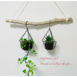 流木インテリア シンプルな天然流木のハンガー フック無し 流木ハンガー ハンギング 北欧 No.176 1枚目の画像