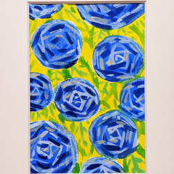 青いバラ垣 水彩画原画 (SM) 絵画 yko 通販 15214405|Creema 青いバラ垣 水彩画原画 (SM) 絵画 yko 通販 15214405|Creema