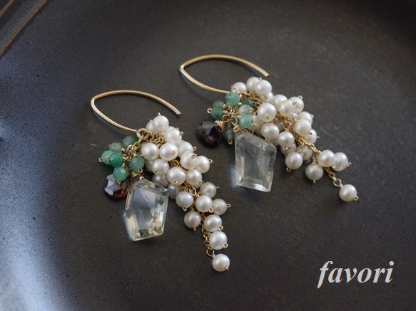 花束ピアス④ 14Kgf