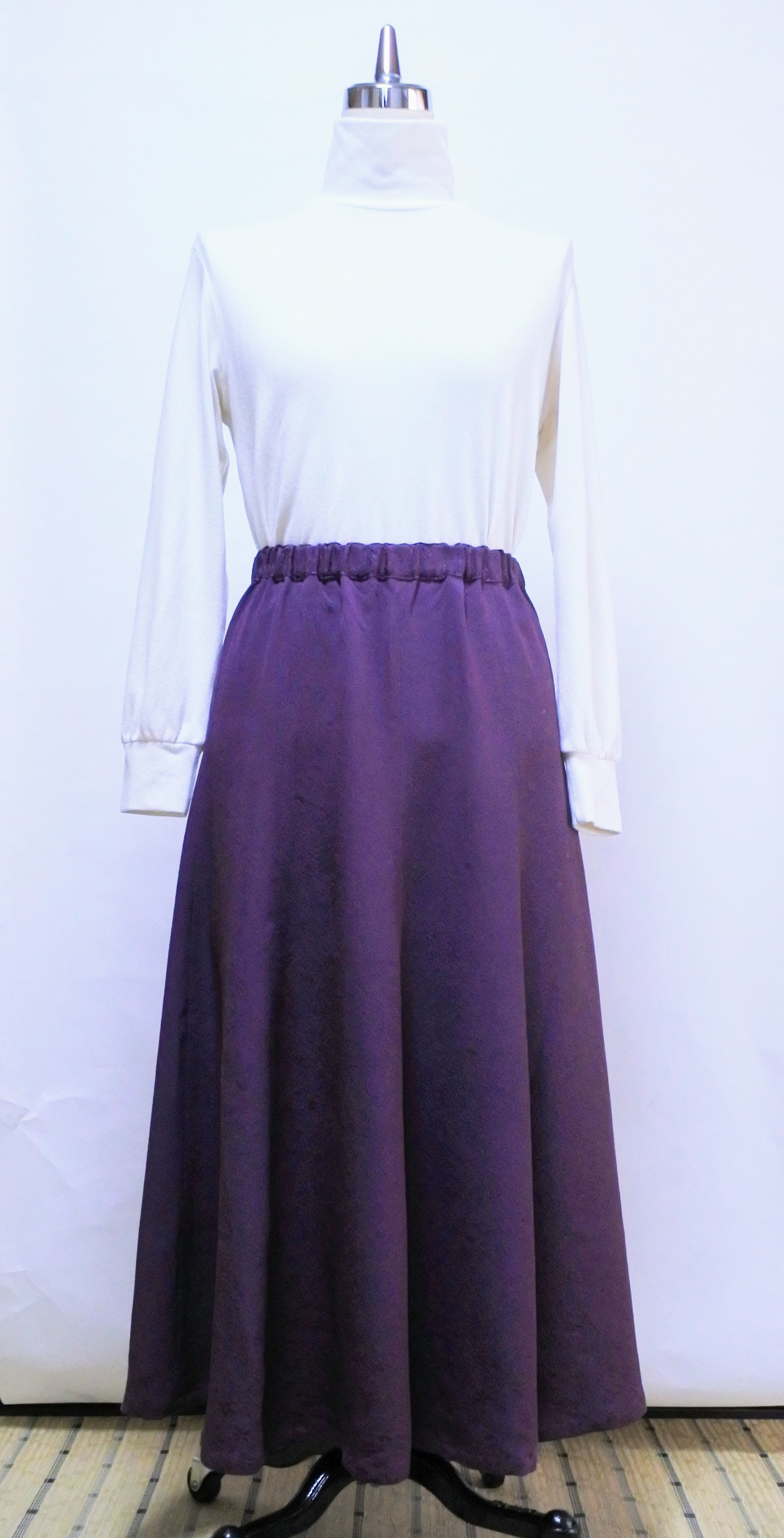 着物リメイク　8枚接ぎフレアースカート