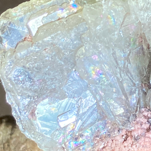 瞑想と夢の石°⌖꙳ レインボー バライト ラフストーン 原石 天然石
