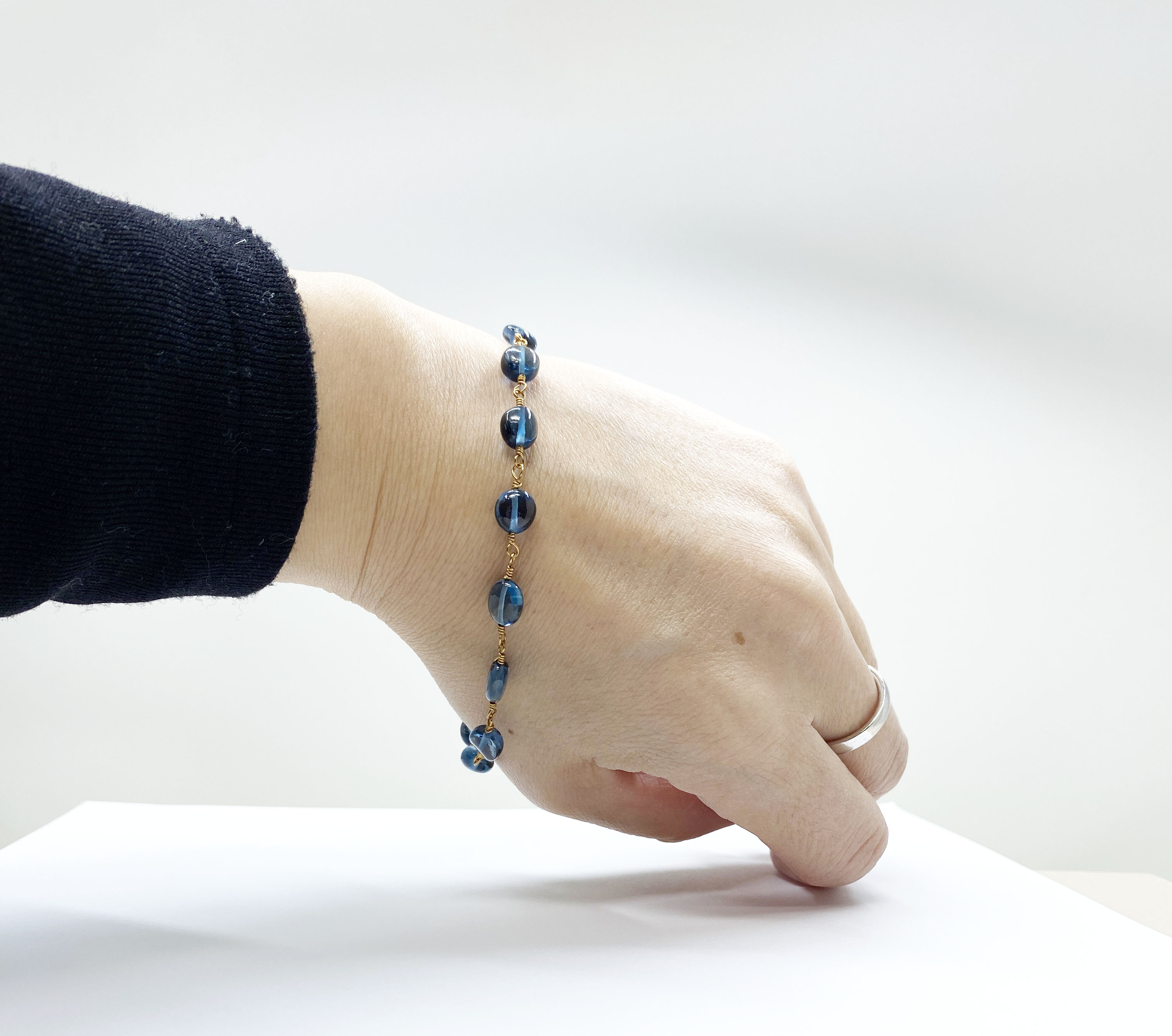 ☆ブルートパーズ バングル ブレスレット①(SA+) 【公式通販】