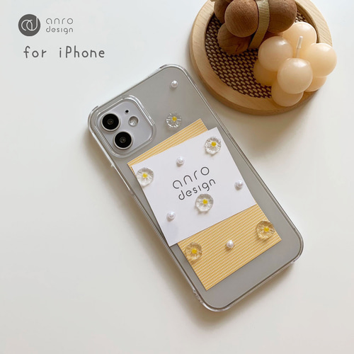 iPhone 17 クリアケース フラワー 花柄 ショルダー 17Pro 17e 16 15 14