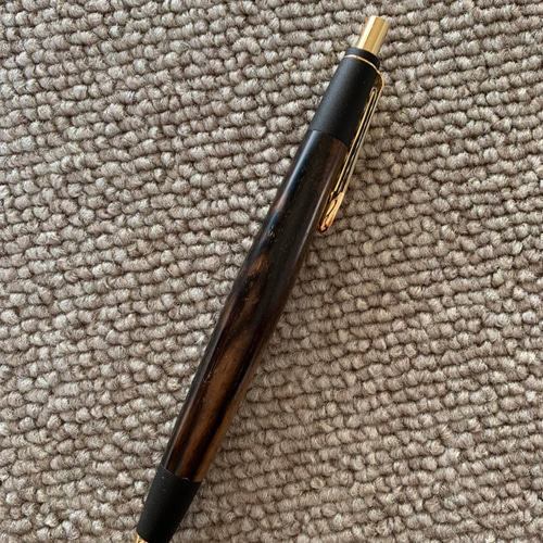 銘木ボールペン | 黒柿 くろかき | しま杢 | SP15305 | 全長 銘木ボールペン | 黒柿 くろかき | しま杢 | SP15305 | 全長