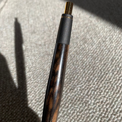 黒柿孔雀杢 ボールペンorシャープペンシル 木軸 ペン・筆記用具