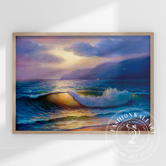 海の絵　空の絵　北欧　現代アート　癒しのアート　ヒーリング　絵　絵画　波　壁掛け 海の絵 空の絵 北欧 現代アート 癒しのアート ヒーリング 絵 絵画 波